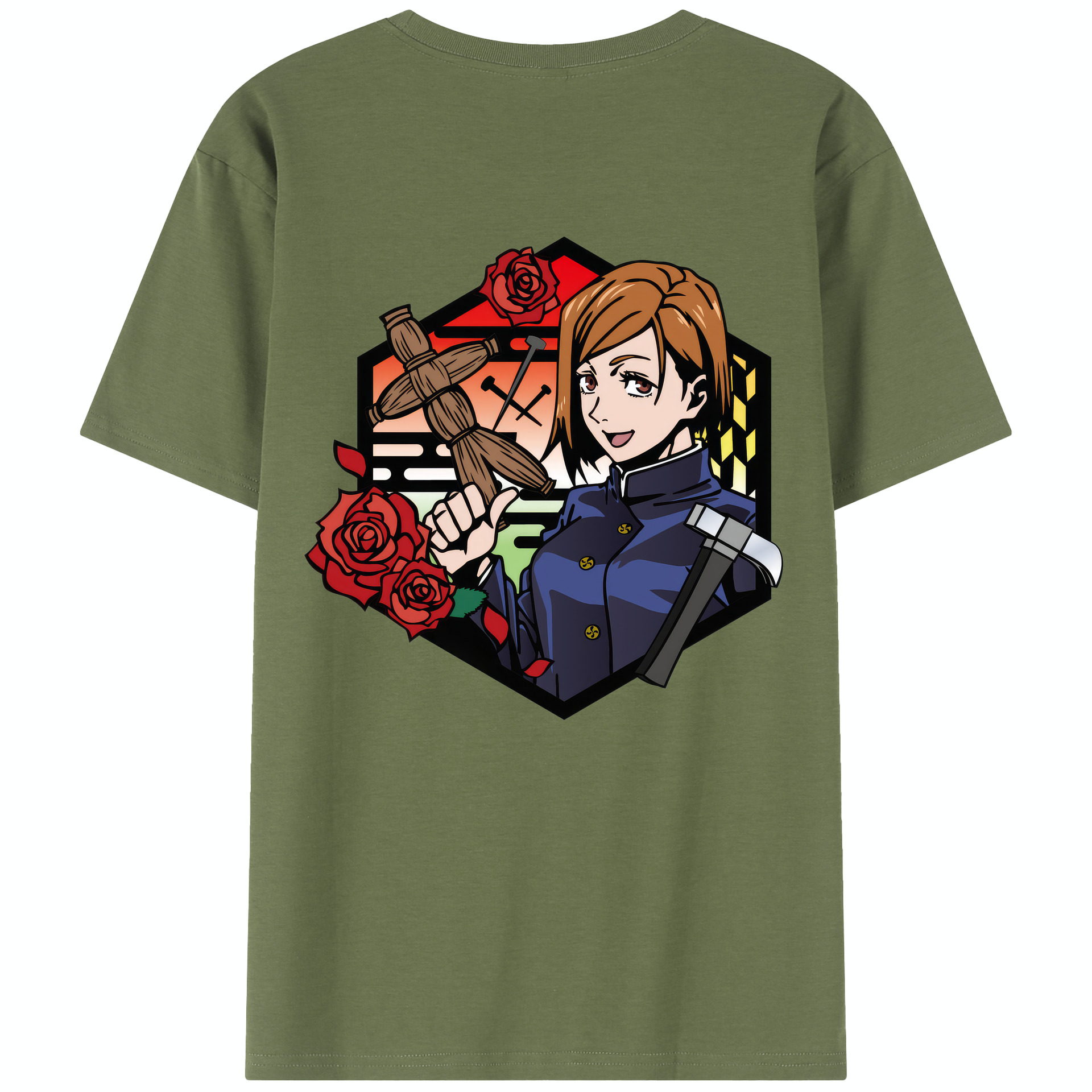 （画像用） 呪術廻戦 Jujutsu Kaisen 綿100％半袖Tシャツ（背面プリント）
